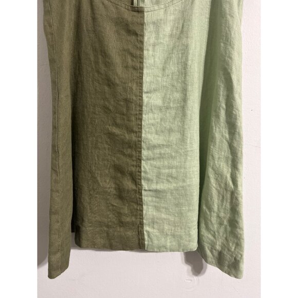 MATTHEW BURCH Kimmie Colorblock Cutout Linen Mini Dress Spaghetti Straps - Picture 4 of 14